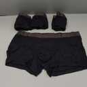 DAVID ARCHY Mens Underwear Wicking-Moisture Cooling Rayon Made From Bamboo Boxer Briefs with Support Pouch Fly 4 or 7 Pack (Large, Black - 6.5" in 3 Pack No Fly)
