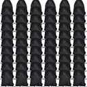 Shappy 60 Pieces Drawstring Bags Drawstring Backpack Bulk Sports Nylon Gym Cinch Bags for Women Men Sports Outdoor(Black)
