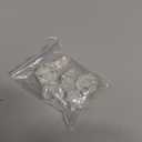 Bescon Crystal Clear (Unpainted) Sharp Edge DND Dice Set of 7, Razor Edged Polyhedral D&D Dice Set for Dungeons and Dragons Role Playing Games, Clear Color