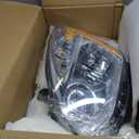 ECCPP Headlight Assembly for Nissan Rogue 2008-2013,For Nissan Rogue Select 2014-2015 Driver and Passenger Side Headlamps, Pack of 
