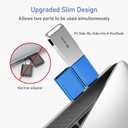 Basesailor USB C to USB Adapter 3Pack,USBC Male to USBA 3.0 Female OTG Adapter,Type C Thunderbolt 5 4 3 Converter for iPhone 17 17e 16 Max,MacBook Pro Air,Mac,iPad,Microsoft Surface,Samsung Galaxy S26