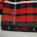 WAYYE Buffalo Plaid Outdoor Rug 27" x 20" Red & Black White Checkered Area Rug Washable Doormats Indoor Outdoor Rugs for Layered Front Door Mats, Porch, Entryway, Kitchen, Farmhouse