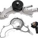 Engine Water Pump Thermostat Kit Compatible with 300 Town & Country Avenger Challenger Durango Grand Caravan Journey & Grand Cherokee Promaster 1500 2500 3500 3.6L V6 Engine, Replace # AW6169