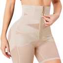 Eleady Womens Waist Trainer Shapewear Hi-Waist Butt Lifter Tummy Control Panties Thigh Slimmer Body Shaper with Zipper (Small)