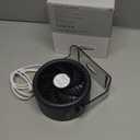 USB Desk Fan for Bedroom: 100 Speeds Digital Display Quiet Table Fan with Turbo Airflow, 120 Rotating Small Rechargeable Battery Desktop Fans for Bedroom Home Office (Black)