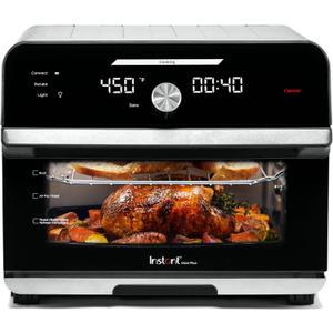 Instant Pot Omni Plus 19QT/18L Toaster Oven Air Fryer, 10-in-1 Functions, Fits 12" Pizza, Crisp, Broil, Bake, Roast, Toast, Warm, Convection, 100+ In-App Recipes, from the Makers of Instant Pot, Black