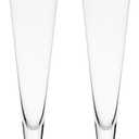 Mikasa Gold Rim Wedding Anniversary Champagne Toasting Flutes Gift Boxed, Set Of 2, 8 Ounce