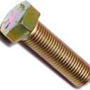 014973252588 Grade 8 Fine Hex Cap Screws, 3/8-24 x 1-1/4, Piece-50,Yellow