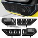 2025 Upgrade Metal Front Door Storage Pockets for Jeep Wrangler JL JLU 4XE 2018-2025 Accessories/Gladiator JT 2020-2025 Accessories [Military-Grade Metal] Door Storage Box Matte Black