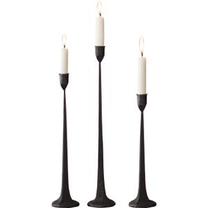 Iron Taper Candle Holder - Decorative Candle Stand - Candlestick Holder for Wedding, Dinning, Party, Set 3