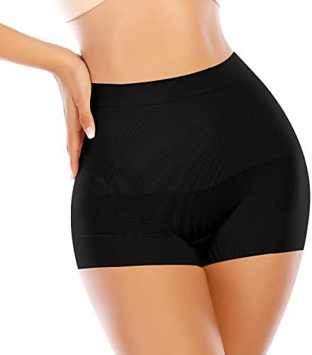 Werena Seamless Shaping Boyshorts Panties for Women Slip Shorts Under Dress Shapewear Shorts Tummy Control Underwear XXL