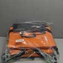 Stadium Seat for Bleachers with Back Support and Wide Padded Cushion Stadium Chair - Includes Shoulder Strap and Cup Holder (Orange,2 Pack)