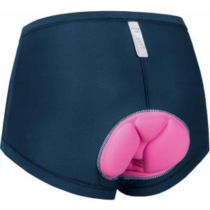 Women's Cycling Underwear 4D Padded Bike Shorts Lightweight Bicycle Biking Undershorts Breathable Ergonomic Design (X-Large, Blue)