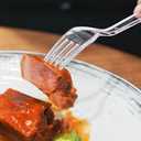 200 Count Clear Plastic Forks Heavy Duty, Premium Disposable Forks, Heat Resistant & BPA Free, Durable Plastic Cutlery for Daily Use