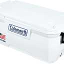 Coleman Marine Cooler with Fully Insulated UV Guard Lid & Body, Keeps Ice for 3+ Days, Great for Boating & Fishing, 52qt/ 100qt Wheeled/ 120qt Options