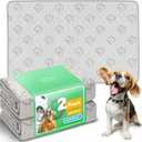 FXW Washable Pee Pads for Dogs, Puppy Pads with Super Absorbent, Specifically Designed for 48inch Cages, 29" x 47" Rectangle, Khaki, 2 Packs