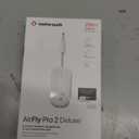 AirFly Pro 2 Deluxe  Bluetooth Adapter for Airplane, Pair 2 AirPods or Wireless Headphones  3.5mm AUX Bluetooth Transmitter/Receiver for Cars, Boats, Treadmills, TVs  Airplane Travel Essentials (White)