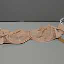 Wingslove Women's Sexy Lace Bra Sheer Balconette Bralette See-Through Bras Embroidered Unlined Underwire (Pink Nude,40DD)