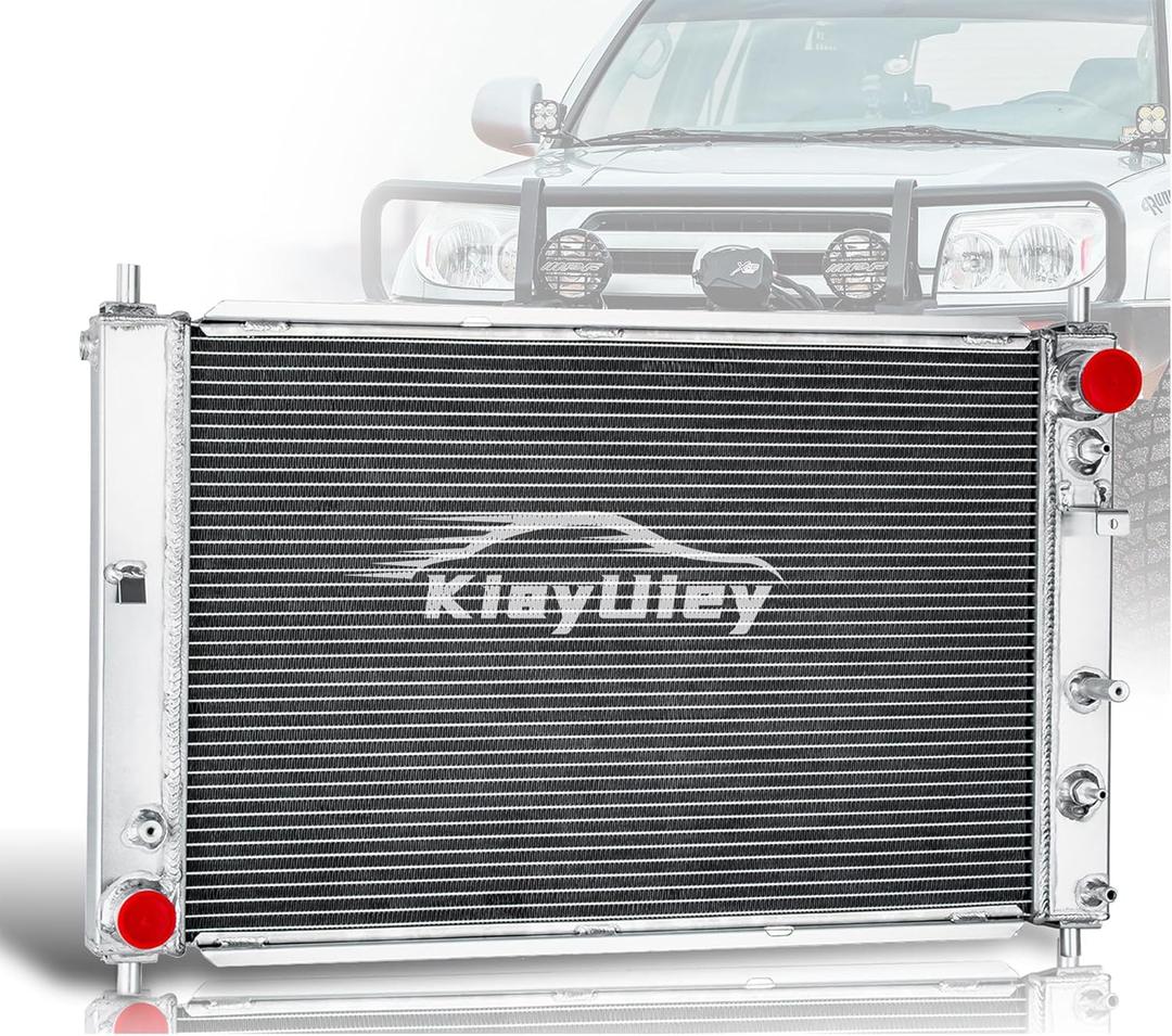 3 Row Full Aluminum Radiator Compatible with 1997 1998 1999 2000 2001 2002 2003 2004 Ford Mustang GT SVT V8 4.6L 5.4L Replacement Car Radiator Auto/Manual