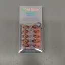 BTArtbox French Tip Press On Nails Almond - Red Press On Nails with Cherry Design, Short Almond Stick On Nails for Women, Soft Gel Fake Nails Kit in 16 Sizes, Sweet Cherry