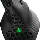 SOLAKAKA E9 Vertical MMO Gaming Mouse,24800 DPI,Tri-Mode Ergonomic Wireless Mouse with 10 Side Buttons,RGB Mouse for PC/Mac Black