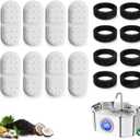 Apauk 8 Pack Replacement Filters/Sponges - Individually Packaged-Applicable to Cat Water Fountain Stainless Steel 108oz/3.2L, APAUK Automatic Pet Fountain Dog Water Dispenser