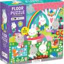 Mudpuppys Garden Bunnies 25 Piece Floor Puzzle, Features 25 Colorful, Oversized Pieces, Includes 6 Special Shaped Pieces of Adorable Bunnies and More, Ages 2+, Great Gift Idea!