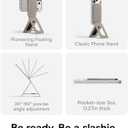 MOFT Phone Tripod Stand Selfie Stick for iPhone, Multi-Angles iPhone Stand, Lightweight & Portable Phone Holder, Strong Magnets, MOVAS Vegan Leather, Travel Essentials, Taupe (Without Card Slot)