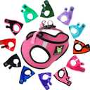 EcoBark Step in Dog Harness - Eco-Friendly Small & Medium Breed Dog Harnesses - Reflective and Adjustable Mini Body Halter Vest - Soft Mesh Toy Breed Harness (Bubblegum Pink, Medium) (Medium-11 to 17 lbs-Chest Up to 16 in (Pack of 1))