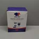 JOLLY CHEF 16 oz Coffee Cups with Lids 100 Pack, Disposable Hot Paper Coffee Cups with Lids, Sleeves and Stirrers for Christmas, Thanksgiving, Party