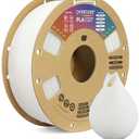 OVERTURE PLA Filament 1.75mm PLA 3D Printer Filament, 1kg Cardboard Spool (2.2lbs), Dimensional Accuracy +/- 0.02mm, Fit Most FDM Printer (White 1-Pack)