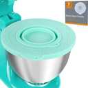 Silicone Mixers Bowl Cover Compatible with KitchenAid 4.5-5 Quart Tilt-Head Stand Mixers Bowl,with Collapsible Small Bowl(Green)