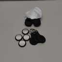 Air Tracker Tag Works with Apple Find My (iOS Only) Includes Replaceable Battery, Bluetooth Smart Item Locator Key Finder for Keys, Luggage, Wallet, Pet, Dog, Cat (Black, 4-Pack)