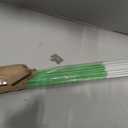 Anley 20 Pack 48" Reflective Driveway Markers, Snow Stakes with Fiberglass Pole & Hammer Cap - 4 Ft High Visibility Safety Markers Reflective Strip for Snow Plowing and Landscape (1/4" Dia, Green)