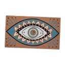 Evil Eye Welcome Mat Outdoor | (16 X 28) Eco Friendly Doormats for Front Door Outdoors | Welcome Matt or Evil Eyes Doormat for Spring Porch Decor | Durable & Anti Slip Coir Door Mats