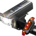 AlpsWolf Bicycle Lights Set, Light Sensor Bike Lights for Night Riding, Rechargeable Bike Headlight & Taillight 5+4 Modes, Water-Resistant, Easy Installation for Men Women Kids Road Mountain Cycling