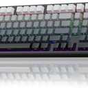 AULA F99 Pro Wireless Mechanical Keyboard with Knob,Tri-Mode BT5.0/USB-C/2.4GHz Hot Swappable Keyboard,Pre-lubed Switches,RGB Backlit PBT Keycaps Computer Gaming Keyboards (Side Printed Black)