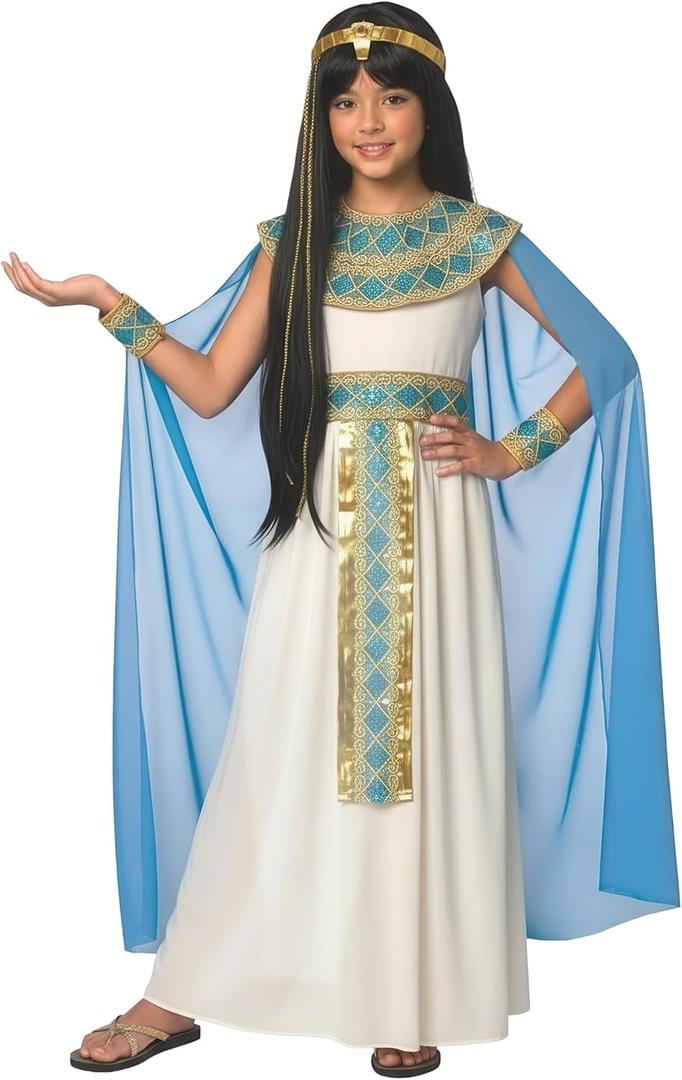 Morph Cleopatra Costume Kids, Egyptian Costume Kids, Cleopatra Costumes for Girls, Egyptian Costumes Girls (Medium)