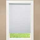 White Cordless Room Darkening Vinyl Mini Blinds with 1 in. Slats-27 in. W x 48 in. L (Actual Size 26.5 in. W x 48 in. L)