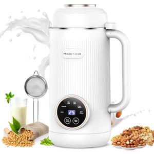 MAGETANG7 in 1 Nut Milk Maker Machine 28oz Automatic Milk Maker for Homemade Coconut, Oat, Soy, Plant-Based Milk, Juice with 18H Delay Start/6H Keep Warm/Self Cleaning (Cream)