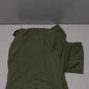 Kangaroo Shirt for Dad and Baby With Pouch - V Neck T-Shirt Baby Carrier (X-Large, Green)