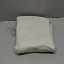 Room Darkening Bedroom Cream Curtains 96 Inches Long 2 Panels Set, Blackout Flax Linen Pleated Drape Thermal Soundproof Heavy Curtain with Back Tab Rod Pocket for Dining Room 50x96 Inch Large Window