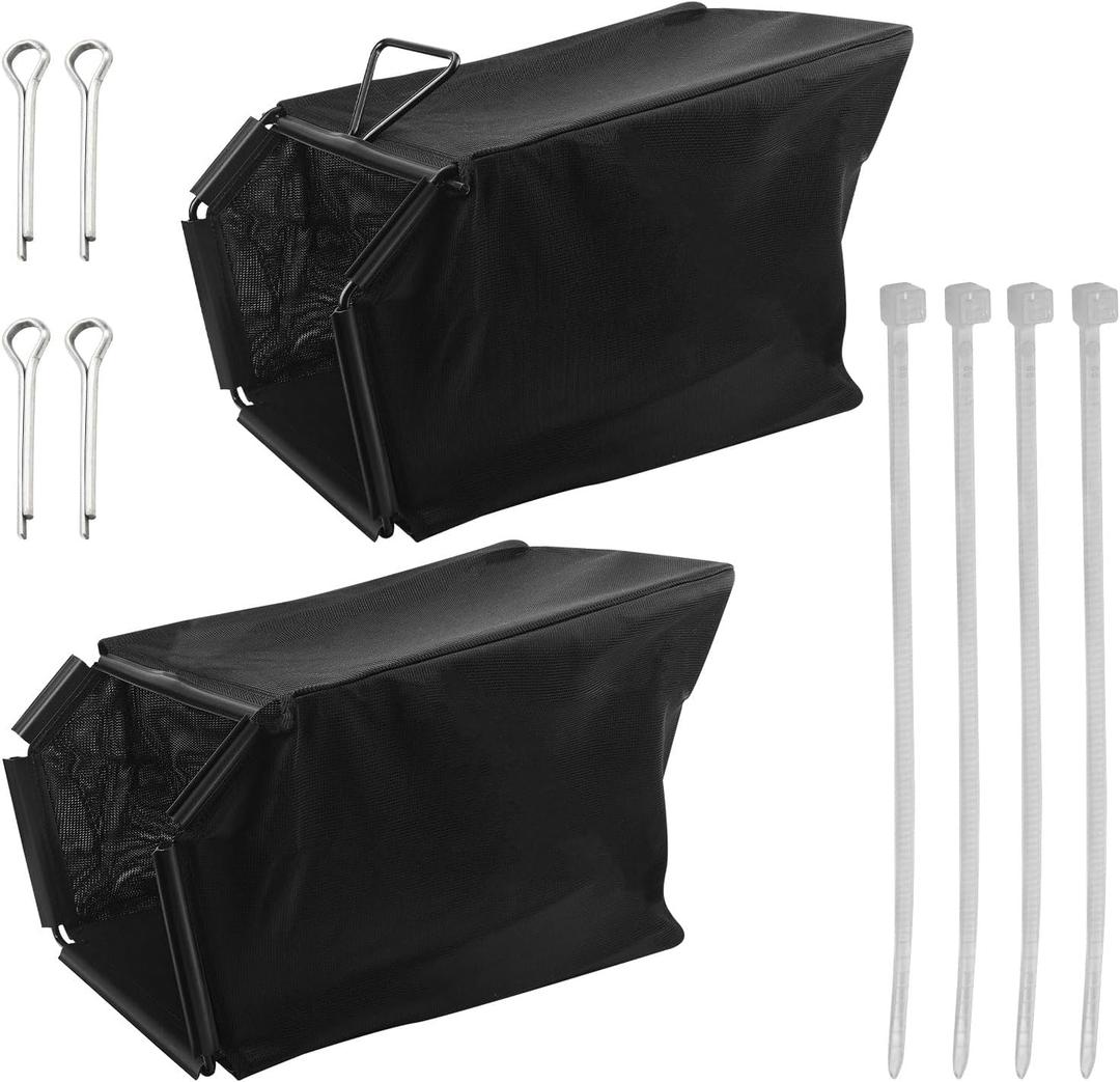 Braveboy 2 x 115-4664 Lawn Mower Grass Catcher Bag & 1 x 132-4483-03 Frame, Compatible with 22" Recycler Lawn Mower, Replaces 114-2639-03, 20339, 20361, 20361T