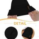 Glooarm Baby Beanie, Toddler Beanie Baby Boys Girls Beanies Kids Knit Winter Hats Newborn Infant Cuffed Caps, 0-6 Years (Black)