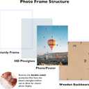 JCJMY 18x20 Picture Frame White for Poster Photo Picture, Horizontal and Vertical Formats for Wall Hanging, 18 x 20 Wall Gallery Poster Photo Frame for 18 by 20 Photos Posters, White
