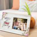 SRADMO Nanny Gifts - World's Best Nanny 12x6 inch Wooden Tabletop Photo Frame