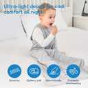 TotAha Toddler Sleep Sack 1.0 TOG for 2T-3T-4T, Soft Wearable Blanket Baby Sleep Bag with 2-Way Safe Zippers,Fluffy Extra Large Sleeping Sacks, 1.0 TOG, 2T-4T, Grey