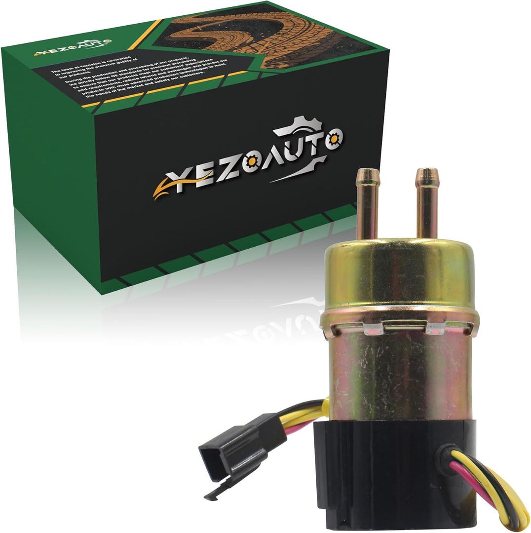 Fuel Pump 4 Wires 12V for Suzuki Marauder VZ800 Kawasaki Vulcan 1500 Voyager XII 1500 L ZG1200B VN1500 15100-21E01 49040-1063(1/4" In/Outlet)
