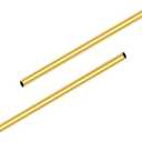 Aopin Brass Copper Tubing Pipe ID 0.6mm / 1/50" x OD 1mm / 1/25" - 300mm / 1 Ft / 11.81 In Length, 2 Pcs
