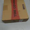 Heavy Duty Rv Tire Covers Set of 4, Tough Waterproof Wheel Covers for Boat Trailer Camper Truck Motorhome Van SUV Jeep Car, Sun Rain Wheel Protecter, 33-35 Inch Tire Diameter, Gloves